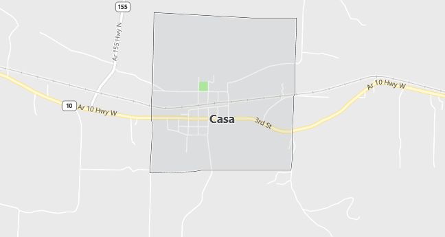 Map of Casa, AR