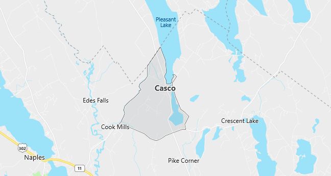 Map of Casco, ME