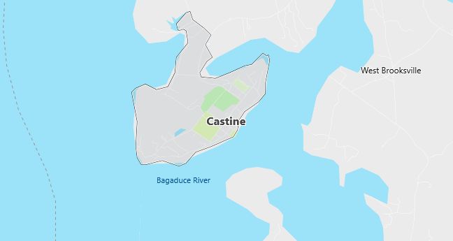 Map of Castine, ME