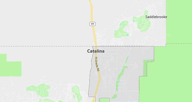 Map of Catalina, AZ