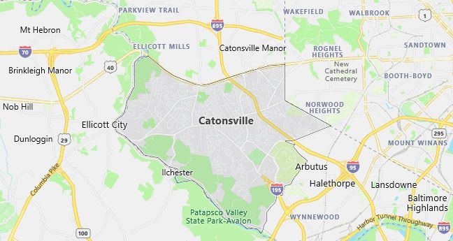 Map of Catonsville, MD