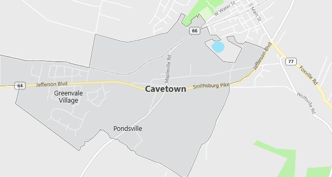 Map of Cavetown, MD