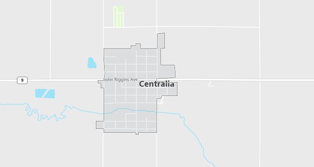 Map of Centralia, KS