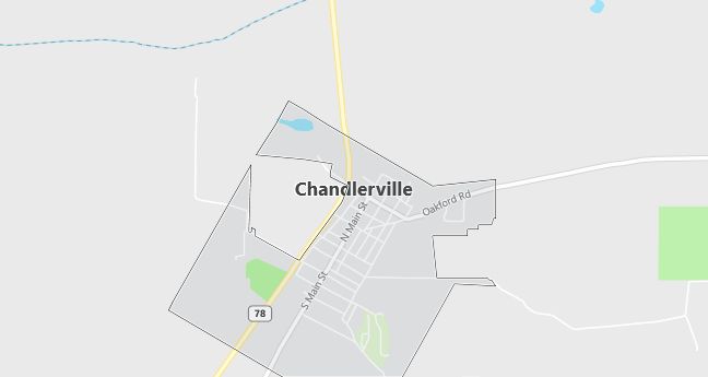 Map of Chandlerville, IL