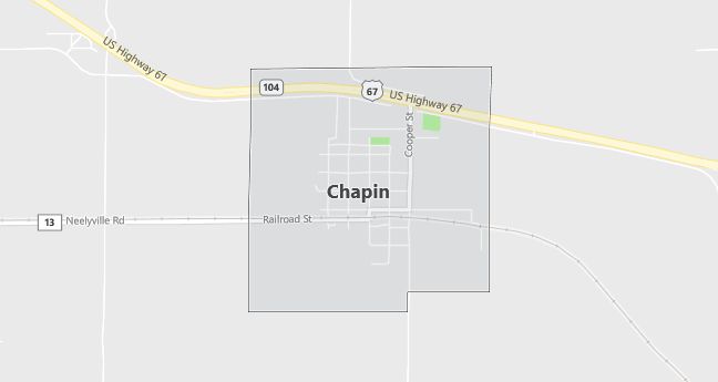 Map of Chapin, IL