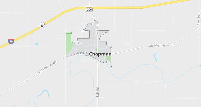 Map of Chapman, KS