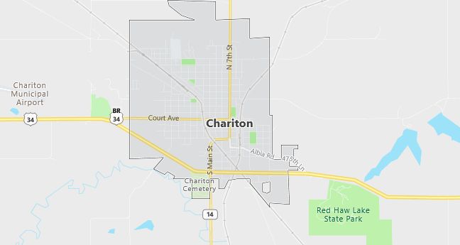 Map of Chariton, IA