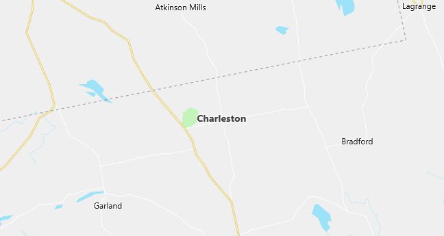 Map of Charleston, ME