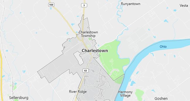 Map of Charlestown, IN