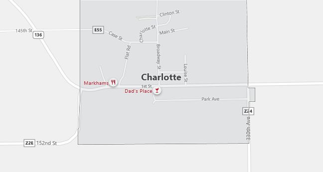 Map of Charlotte, IA