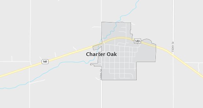 Map of Charter Oak, IA