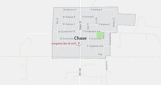 Map of Chase, KS