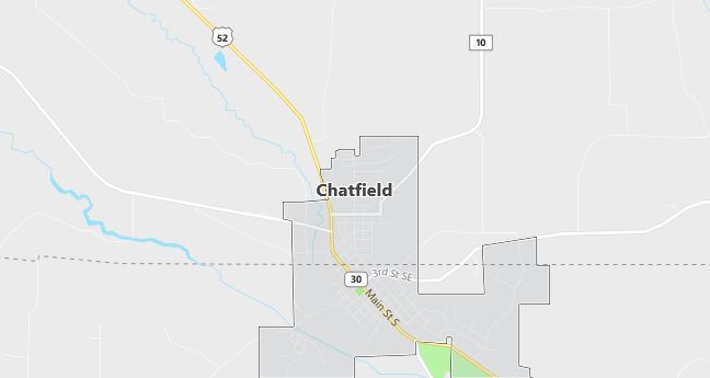 Map of Chatfield, MN