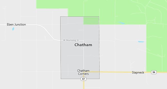 Map of Chatham, MI