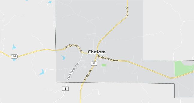 Map of Chatom, AL