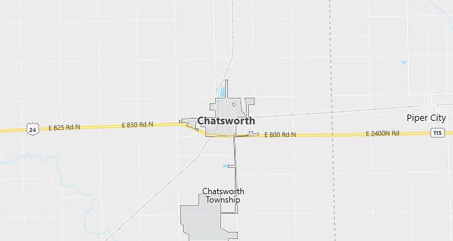 Map of Chatsworth, IL