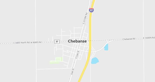 Map of Chebanse, IL