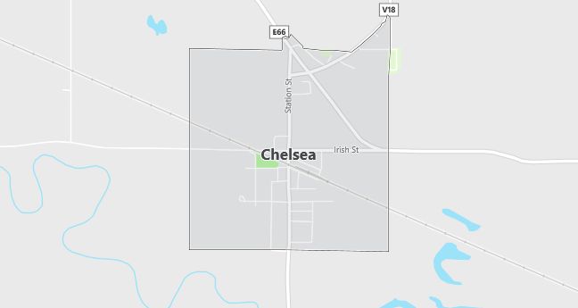 Map of Chelsea, IA