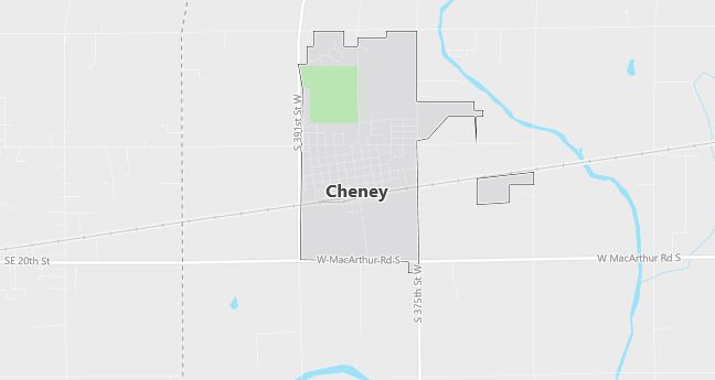 Map of Cheney, KS