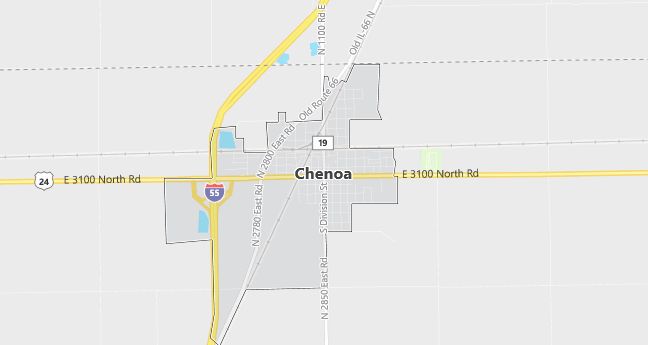 Map of Chenoa, IL