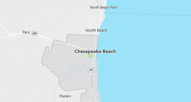 Map of Chesapeake Beach, MD