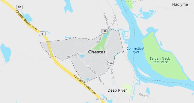 Map of Chester, CT