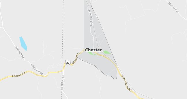 Map of Chester, MA