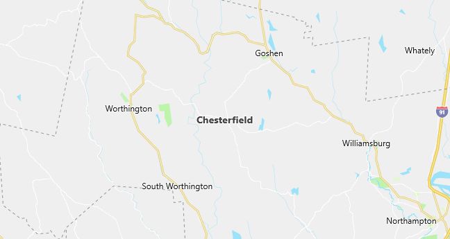 Map of Chesterfield, MA