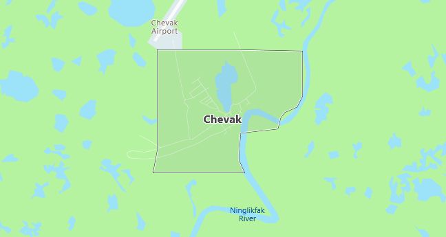 Map of Chevak, AK