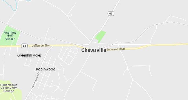 Map of Chewsville, MD