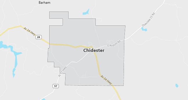 Map of Chidester, AR