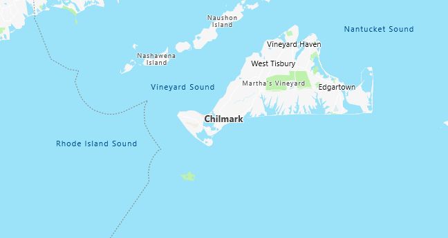 Map of Chilmark, MA