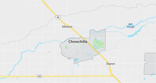 Map of Chowchilla, CA