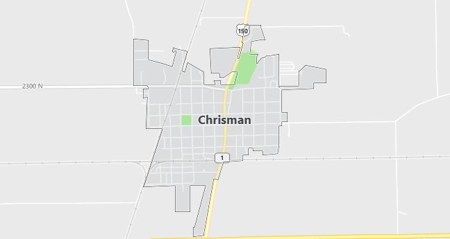 Map of Chrisman, IL