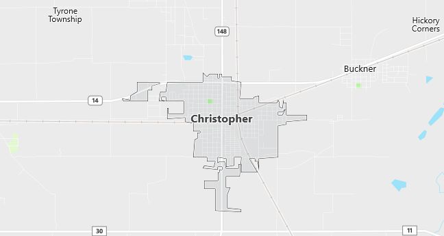 Map of Christopher, IL