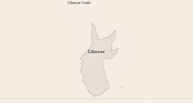 Map of Cibecue, AZ