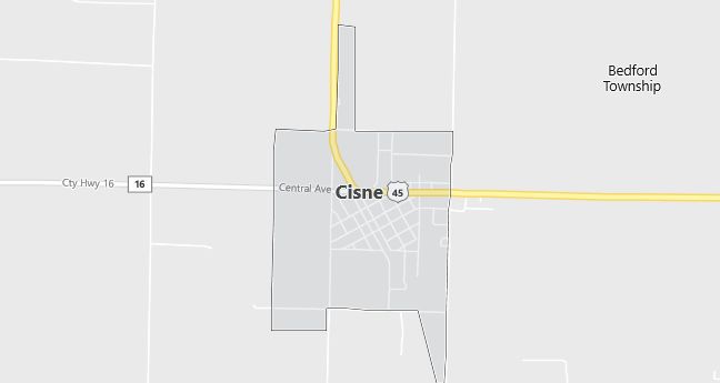 Map of Cisne, IL