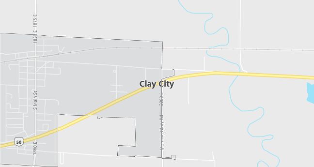 Map of Clay City, IL