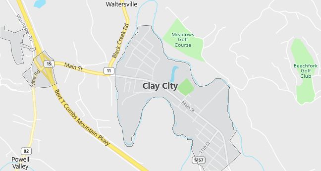 Map of Clay City, KY