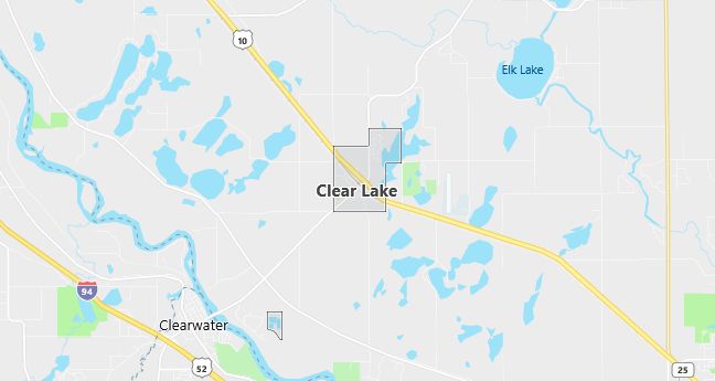 Map of Clear Lake, MN