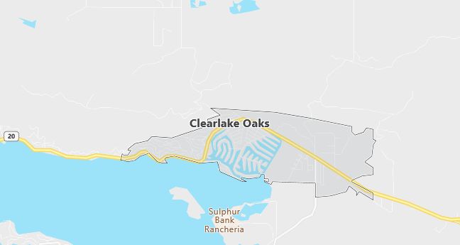 Map of Clearlake Oaks, CA