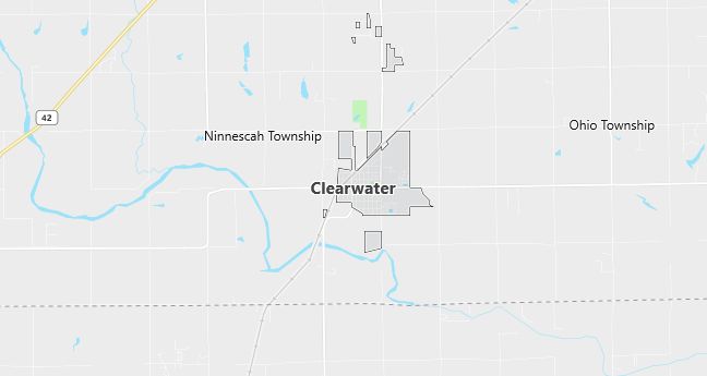 Map of Clearwater, KS