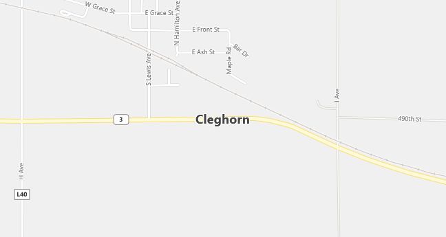 Map of Cleghorn, IA