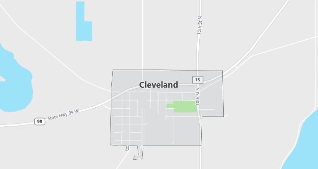 Map of Cleveland, MN