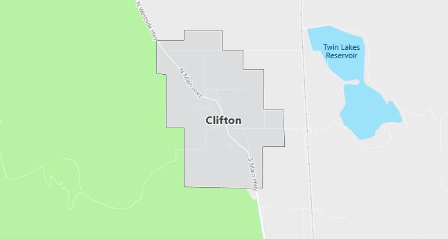 Map of Clifton, ID