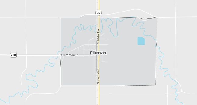 Map of Climax, MN