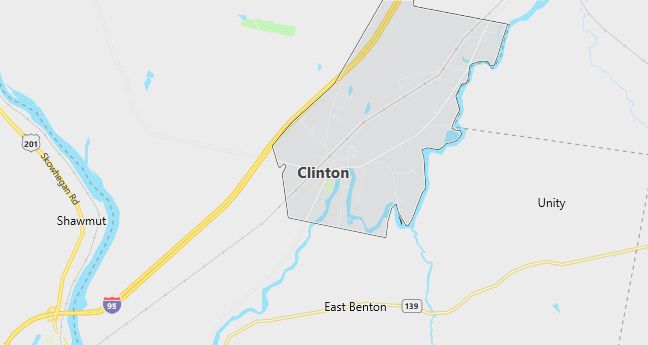 Map of Clinton, ME