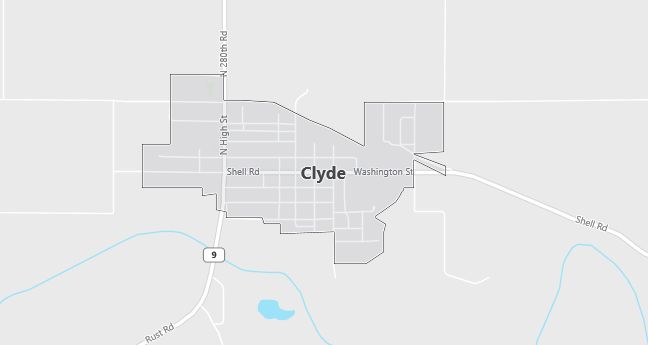 Map of Clyde, KS