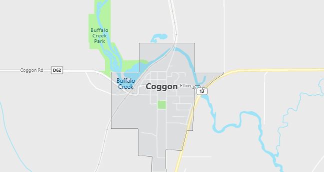 Map of Coggon, IA