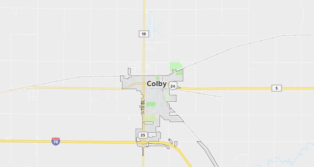 Map of Colby, KS